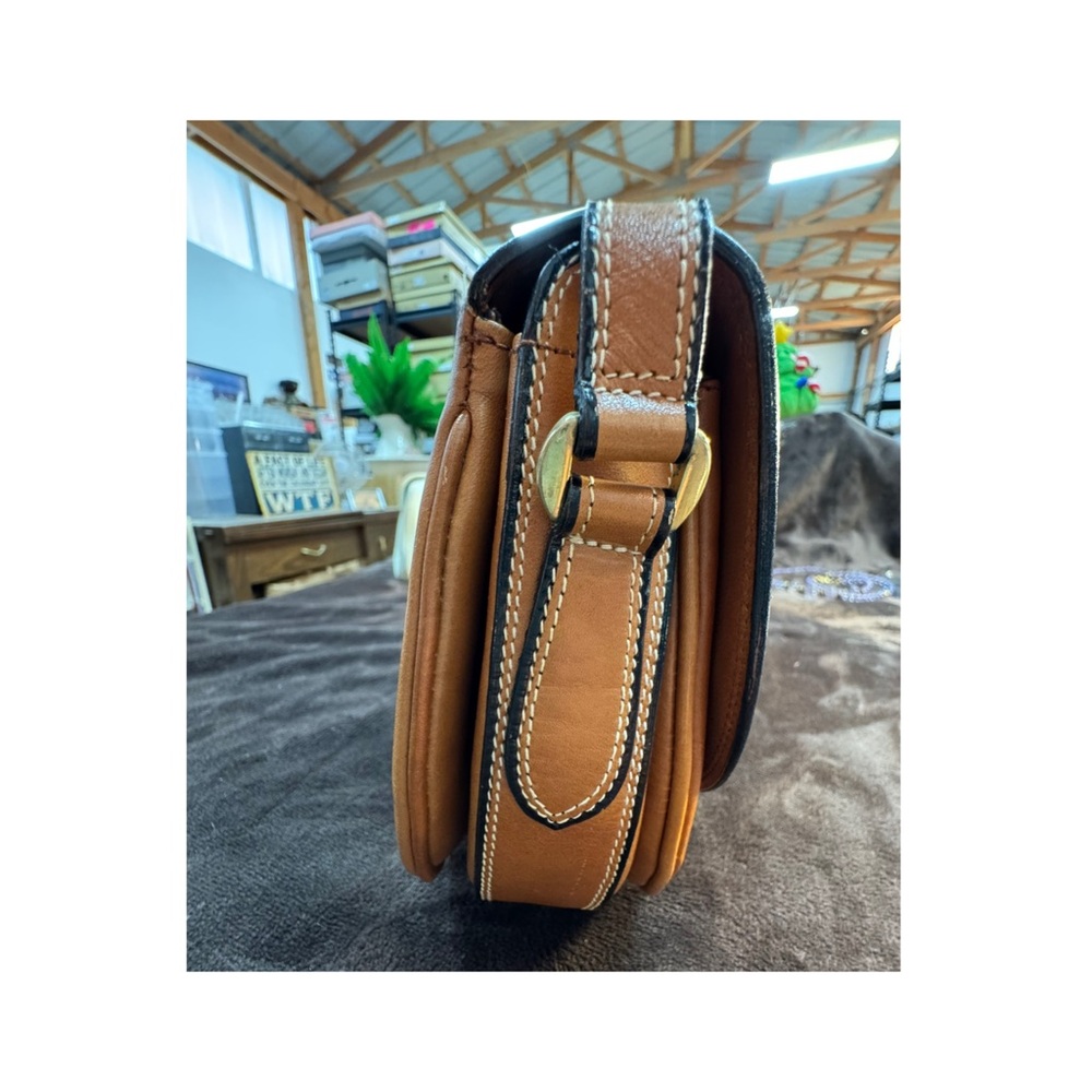 Vintage Bally Brown Solid Leather Women's Crossbody bag - Picture 5 of 13